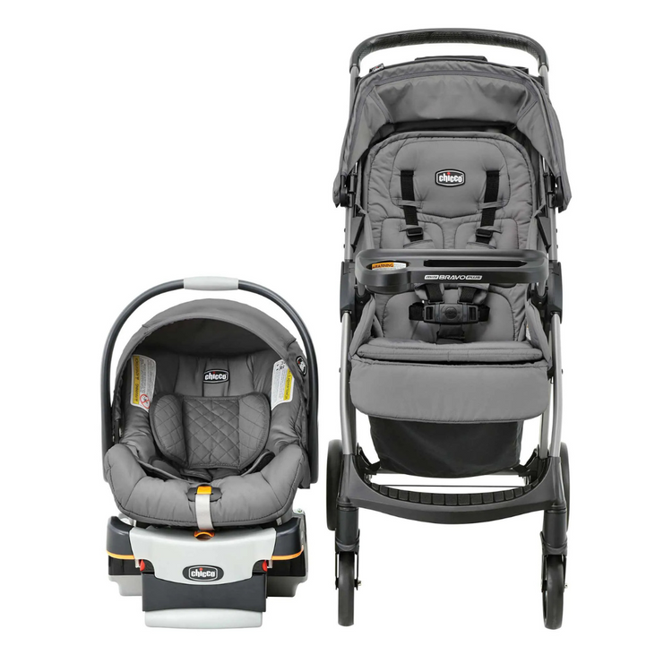 Chicco Mini Bravo Plus Travel System - Slate | From 6 months up to 22.7kg, approximately 4 years old