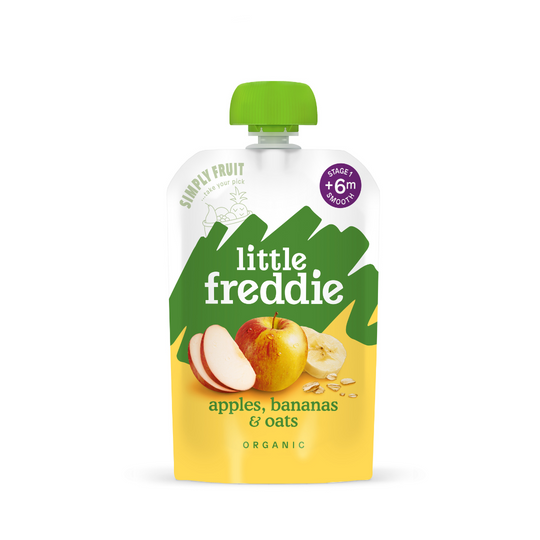 Little Freddie Pouches– Apples, Bananas & Oats (100G) - 6M+