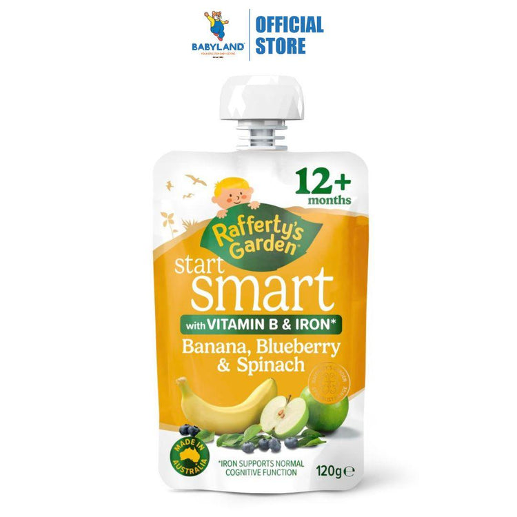 Rafferty's Garden Smart Start Banana, Blueberry & Spinach 120g (12m+)
