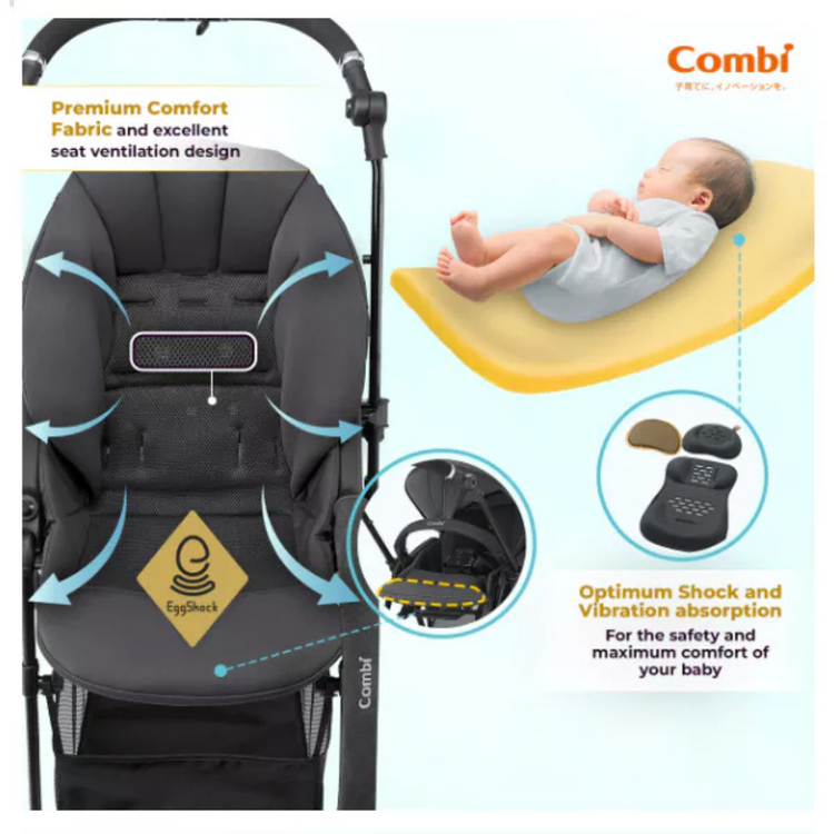 Combi Baby Sugocal α Compact Stroller (1-36m) (15kg)