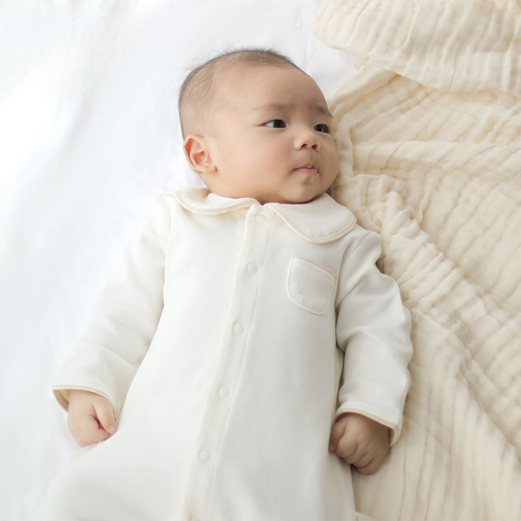 Twinkle Planet Organic Collar Onepiece Pyjamas - Purely Natural