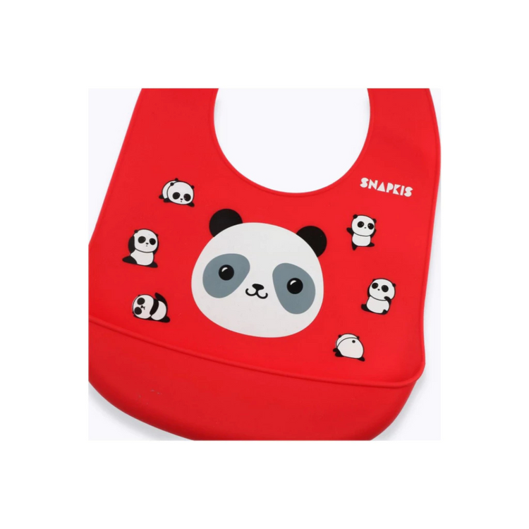 Snapkis Oh-So-Soft Silicone Bib (Panda II)