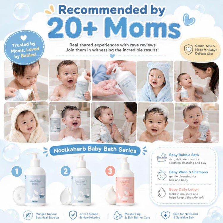 Nootkaherb Baby Bubble Bath 250g – Gentle Milk Scent | For Sensitive Skin & All Ages