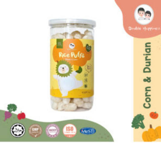 Double Happiness Rice Puff 50g - Durian & Corn