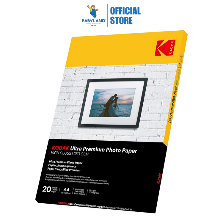 Kodak Ultra Premium Photo Paper A4 | High Gloss | 280gsm (20 sheets)