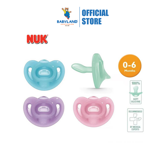 Nuk Silicone Soother Sensitive S1 (0-6M) - Assorted Color (1 piece)