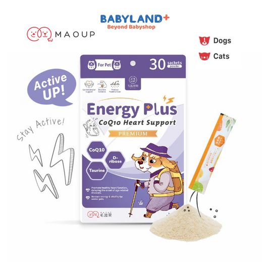 Maoup Energy Plus CoQ10 Heart Support (Senior Stage, > 7 yrs old) (30 sachets) for Cats & Dogs 
