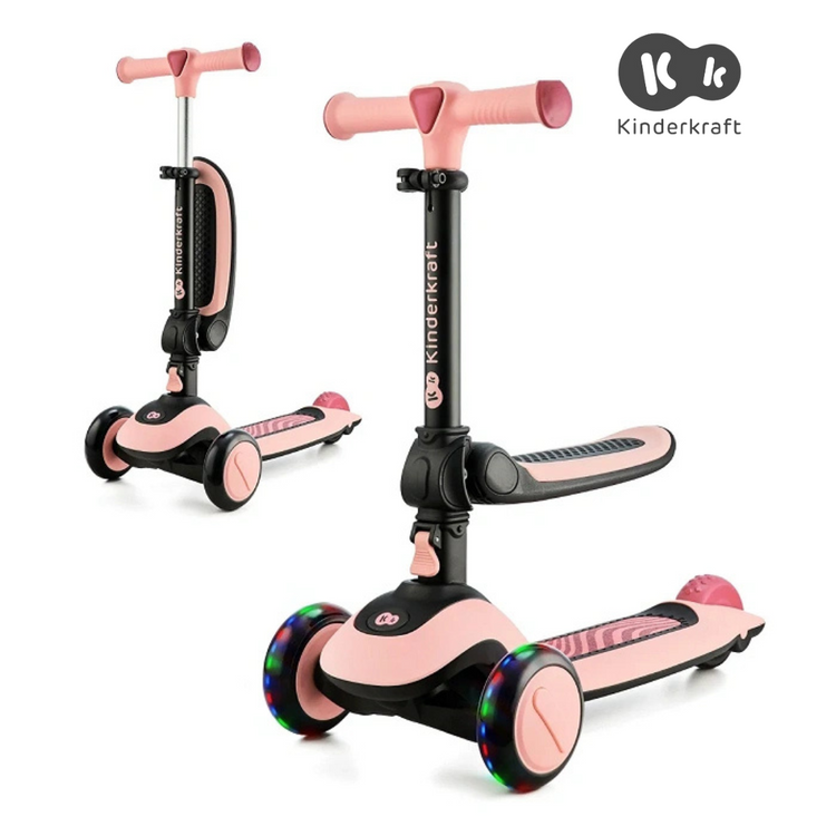 Kinderkraft 2 in 1 Balance Bike and 3 Wheels Scooter Halley (3years up to 50kg)