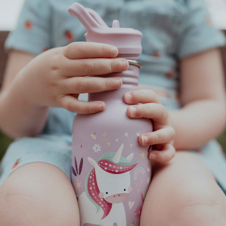 Sassi Stainless Steel Bottle 500ml - Unicorn