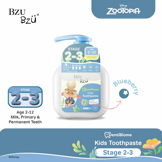 BZU BZU DentiBiome Kids Toothpaste (Blueberry) (Stage 2-3) - 150g