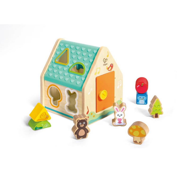 Hape 0515 Critter House Shape Sorter Suitable for Age 2-4 years
