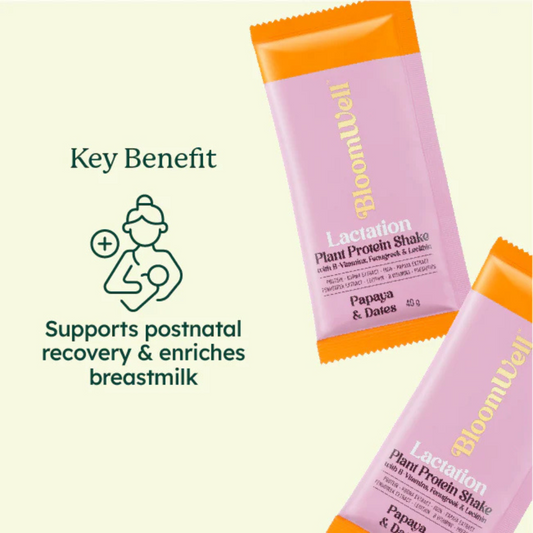 BloomWell Lactation Plant Protein Shake with B-Vitamins, Fenugreek & Lecithin