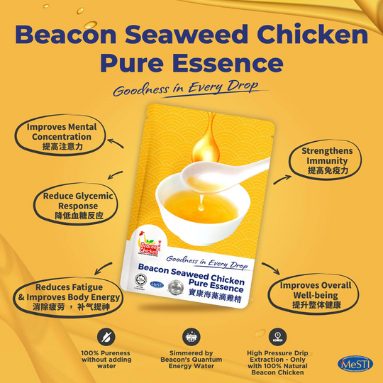 Beacon Seaweed Chicken Pure Essence (6x80ml) | Ready to Eat