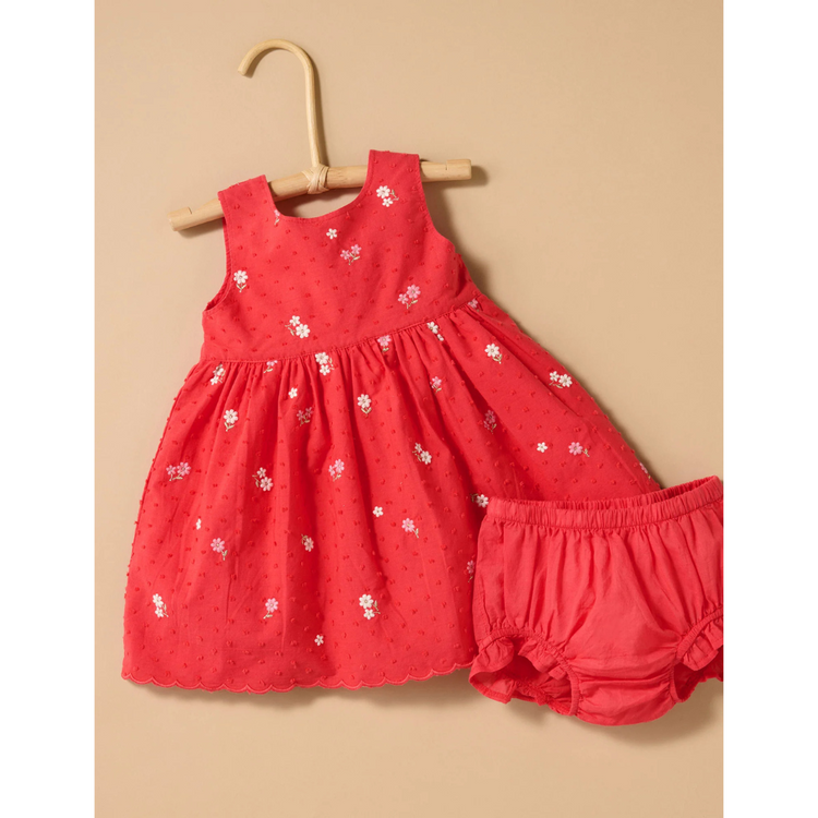 Purebaby Organic Blossom Broderie Baby Blossom Dress (6-12m)