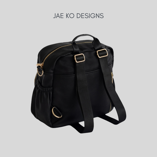 Jae Ko Original Diaper Bag - Pebble (Black)