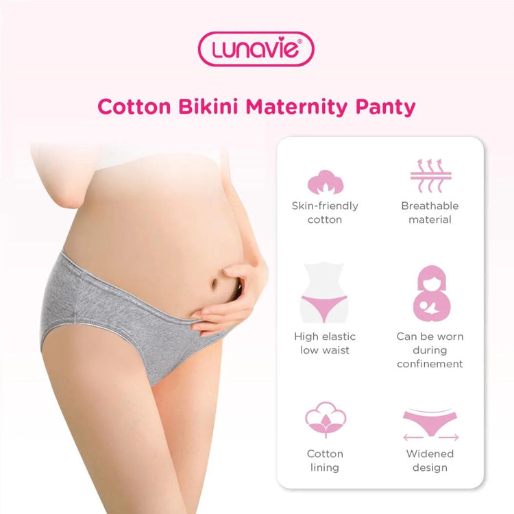 Lunavie Cotton Bikini Maternity Panty (3 pcs)
