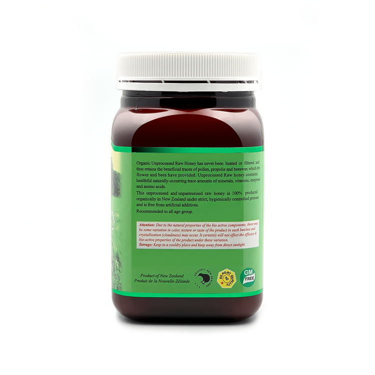 Oregan Organic Raw Honey 500g