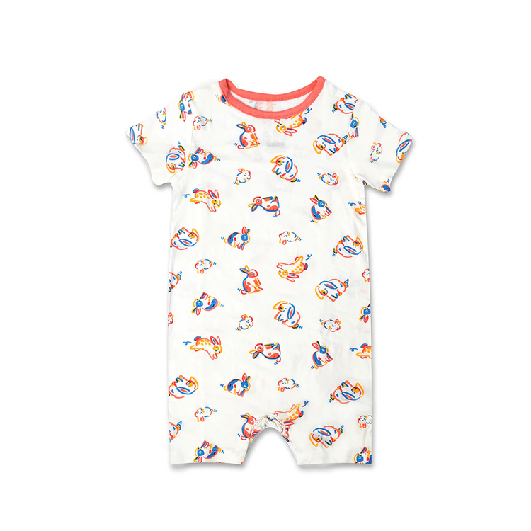 Not Too Big Bamboo Romper (Bunny)