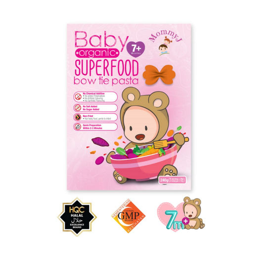 Mommy J Baby Organic Superfood Bow Tie Pasta 240g (7m+)