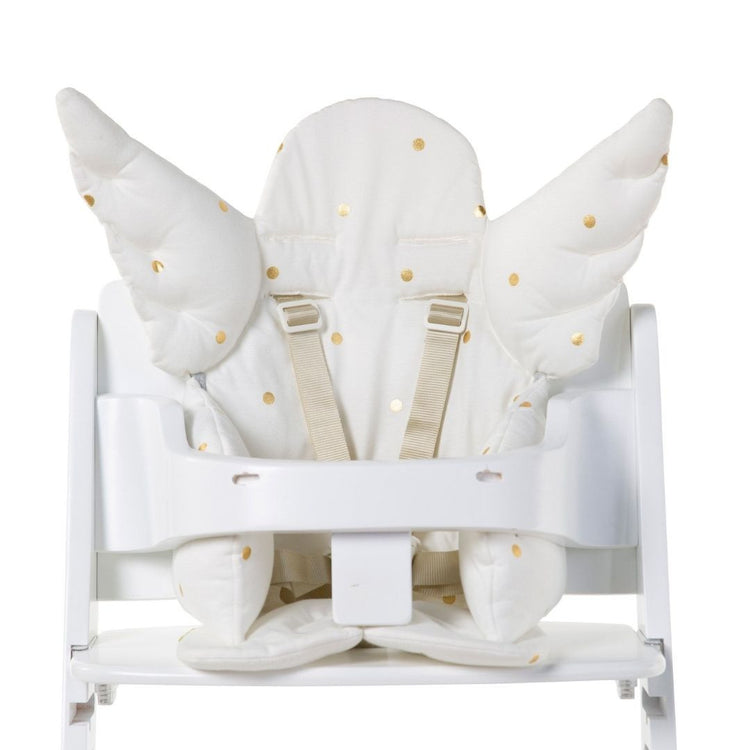 Childhome Angel Universal Seat Cushion - Jersey/Gold Dots