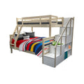 [PRE-ORDER] Snoozeland Huckleberry Super Single over Queen Bunk Bed with Staircase