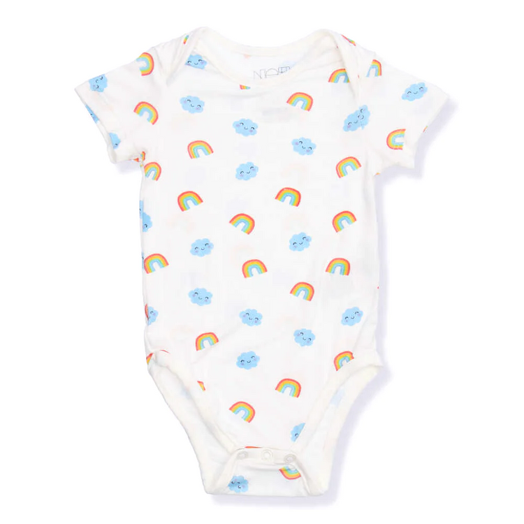 Not Too Big Happy Weather Short Sleeve Bodysuits (3 Pack)