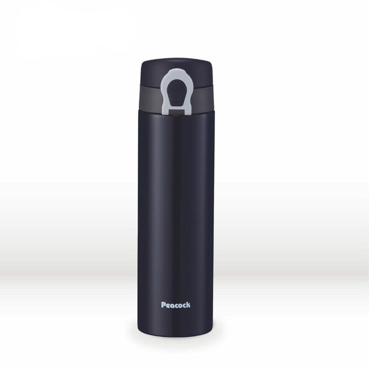 Peacock 500ml Stainless Steel One Touch Bottle with Pouch