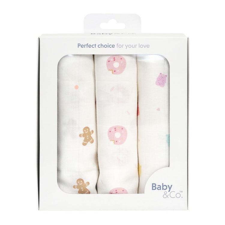 Baby & Co. Nursing Cloth 30" x 30" (3 pcs)