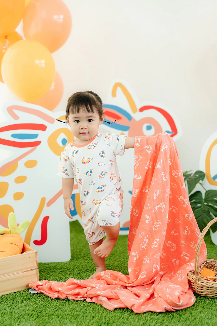 Not Too Big Bamboo Romper (Bunny)