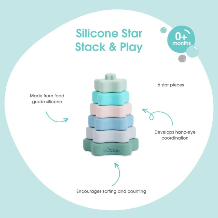 Bubble Silicone Star Stack & Play (0m+)