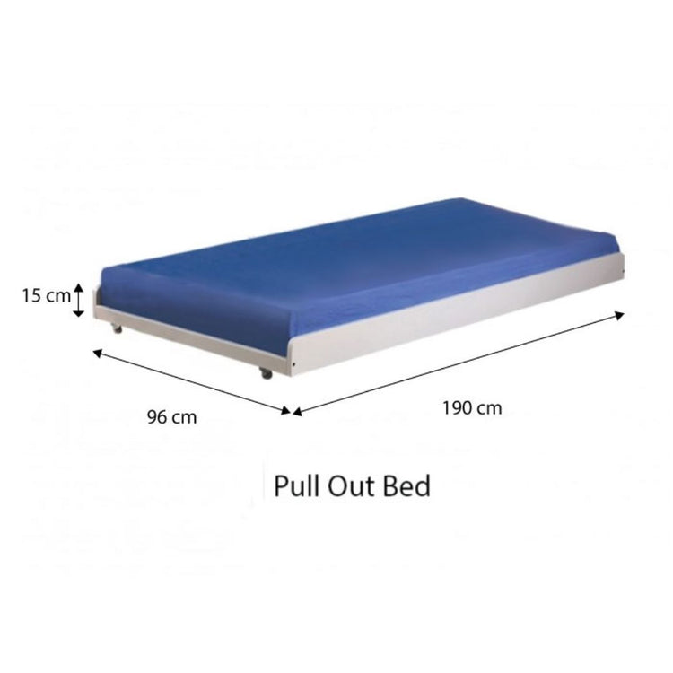 [Pre-Order] Snoozeland Holly Bedframe with Pull Out Single Bed