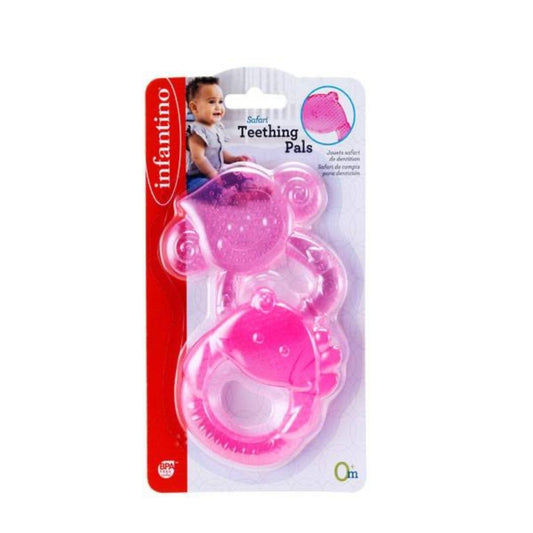 Infantino Safari Teething Pals Pink