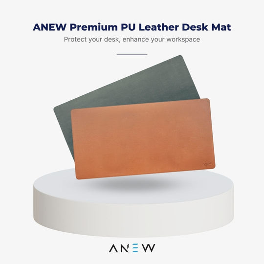 ANEW Premium PU Leather Desk Mat
