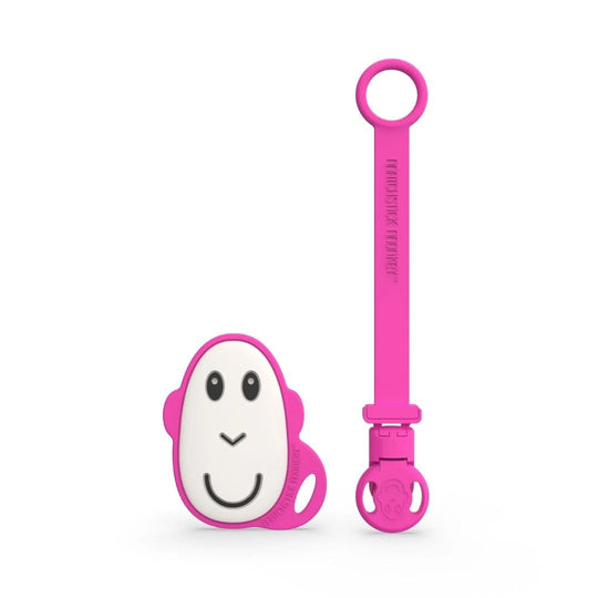 Matchstick Monkey Flat Face Teether & Soother Clip Gift Set