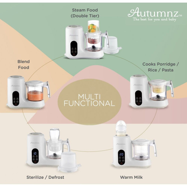 AUTUMNZ Double Tier Multifunctional Baby Food Processor