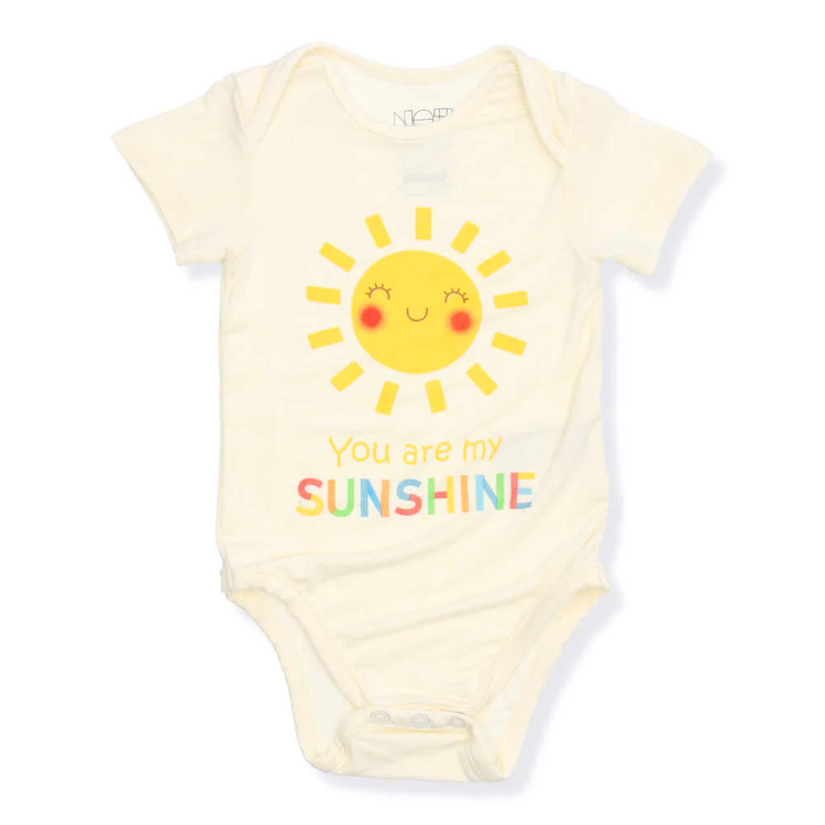 Not Too Big Happy Weather Short Sleeve Bodysuits (3 Pack)