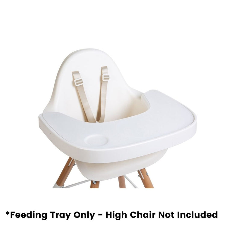 Childhome Evolu Feeding Tray Abs White + Silicone Placement