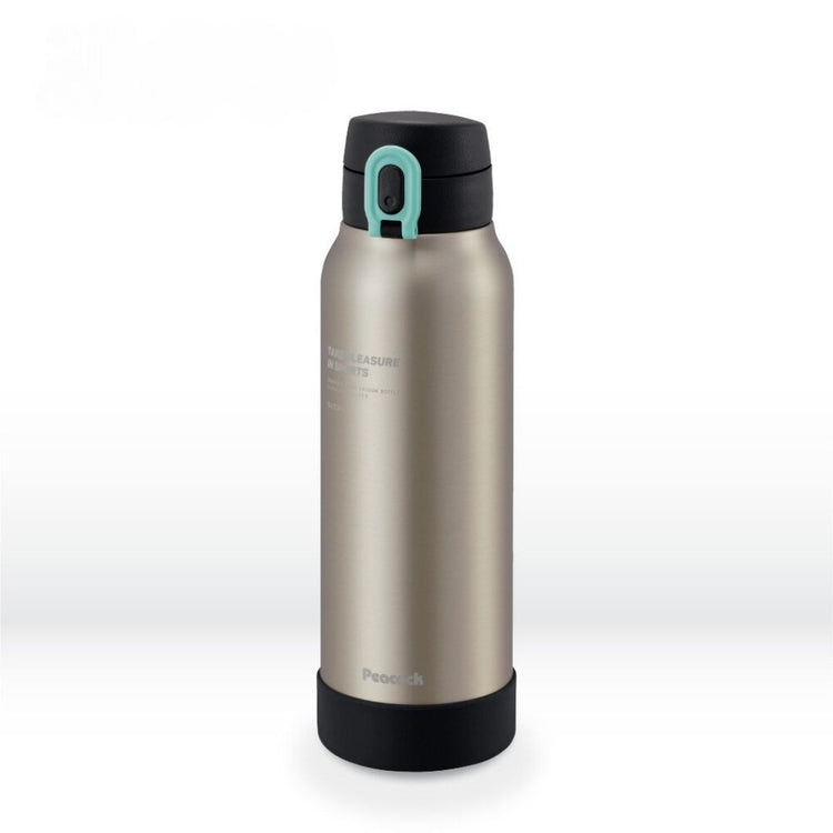 Peacock 800ml Stainless Steel One Touch Sports Bottle
