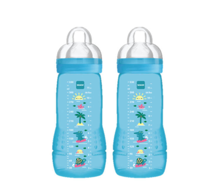 MAM Easy Active Baby Bottle 330ml Twin Pack