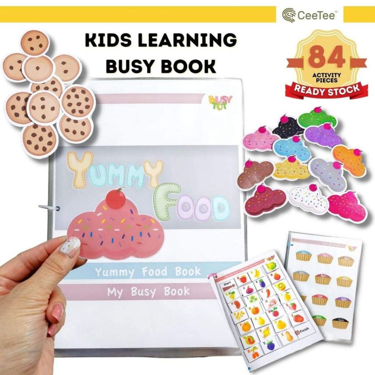 Ceetee Yummy Food Montessori Early Learning Busy Book