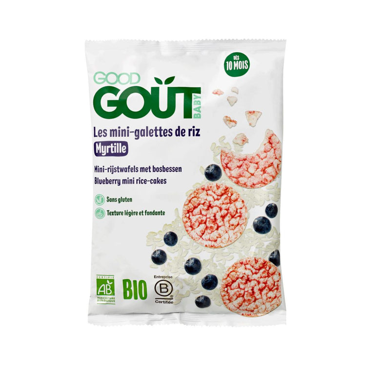 Good Gout Mini Rice Cakes 40g - Blueberry
