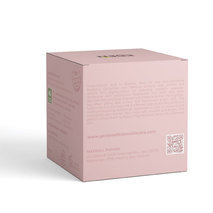 Garden Of Eden Rosa E Brightening Hydra Cream 50g