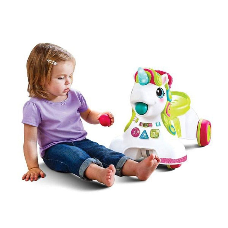 Infantino 3 In 1 Sit, Walk & Ride Unicorn Activity Walker