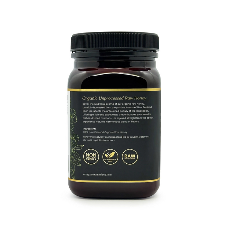 Oregan Organic Raw Honey 500g