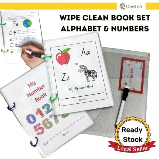 Ceetee Wipe Clean 2 Books Set