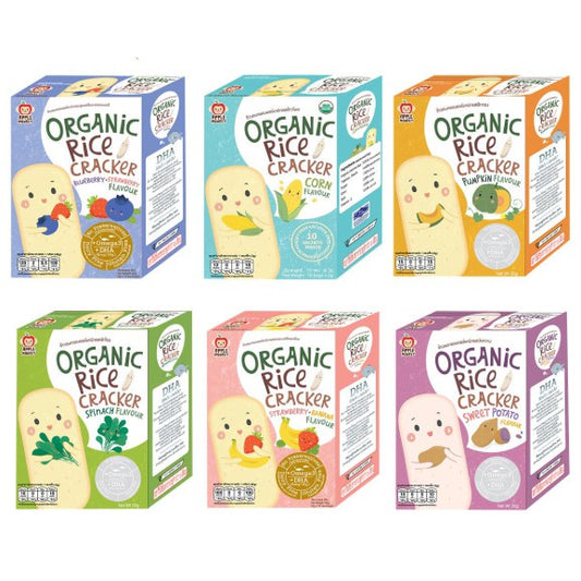 Apple Monkey Organic Rice Cracker 10 sachets 30g