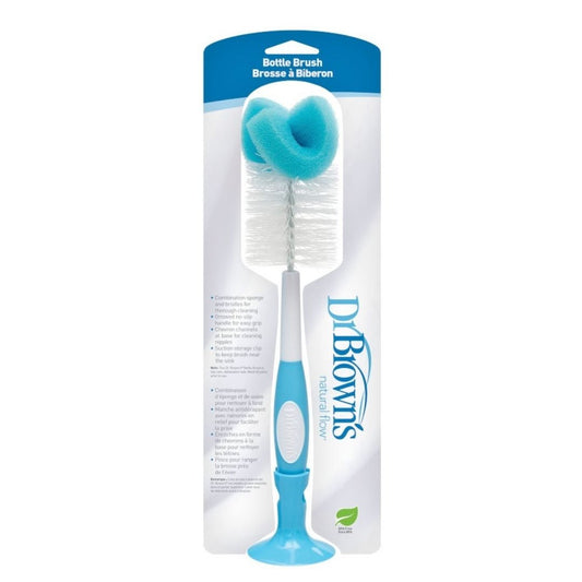 Dr. Brown's Natural Flow Baby Bottle & Nipple Brush (Blue)