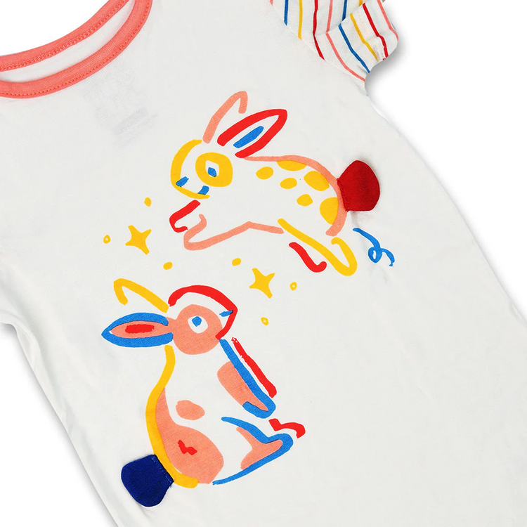 Not Too Big Bamboo Romper (Bunny)