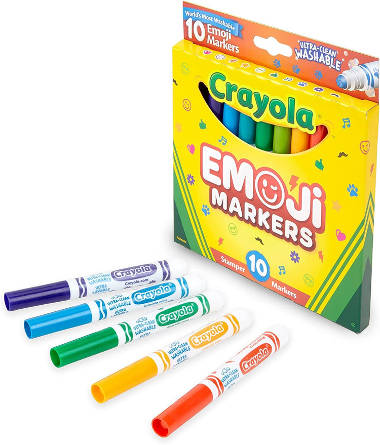 Crayola Washable Emoji Markers 3yrs+ (10pcs)