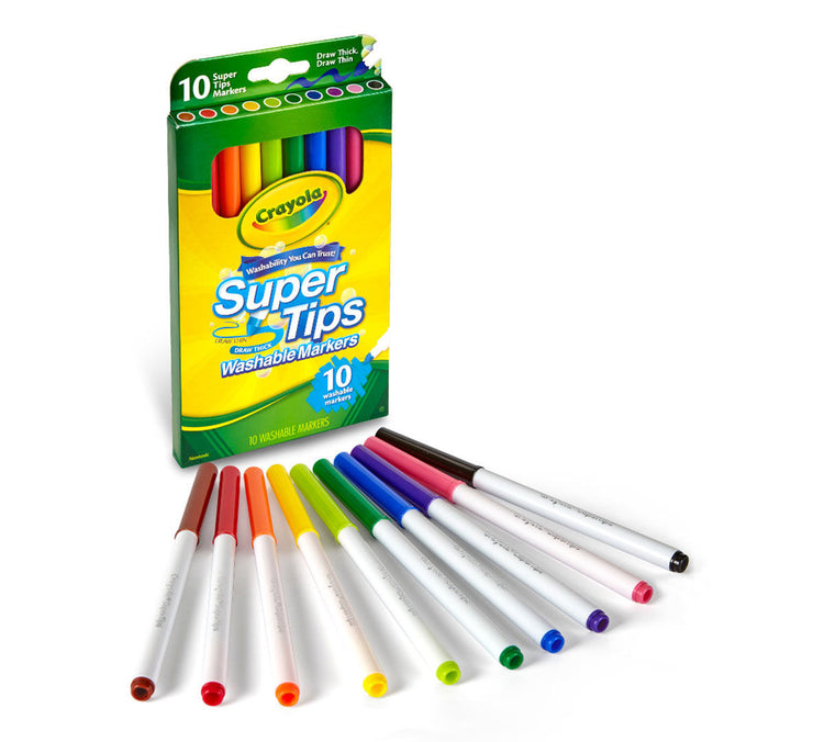 Crayola Super Tips Washable Markers (10pcs)